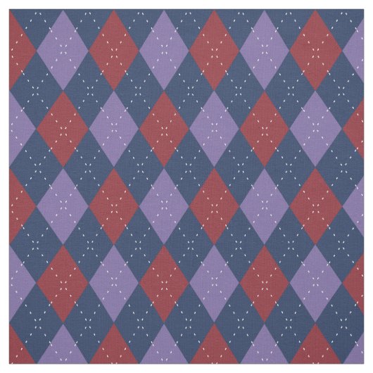 Raute Muster Lila und rot Stoff (Muster)