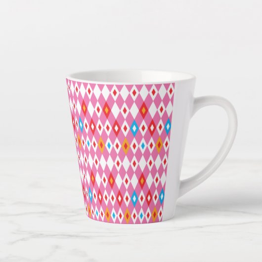 Raute-Muster Milchtasse (Rechts)