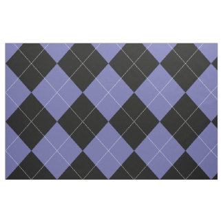Raute Muster Periwinkle Blau Lila Schwarz-weiß Stoff