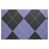 Raute Muster Periwinkle Blau Lila Schwarz-weiß Stoff (Fat Quarter (45,7 x 55,9 cm))