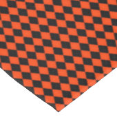 Raute-Orange-Black-52x70 BAUMWOLLE Tischdecke (Schrägansicht)