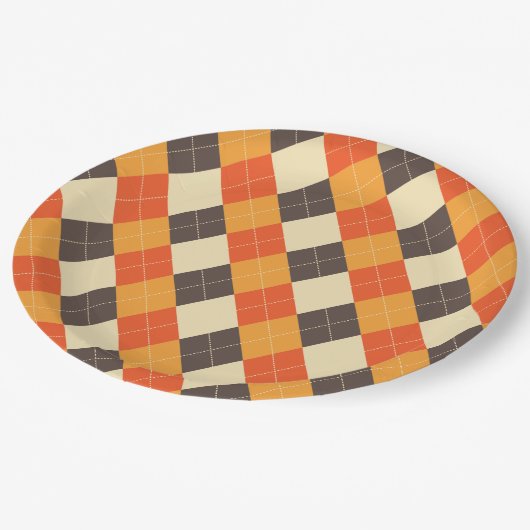 Raute Pappteller (Schrägansicht)