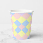 Raute Pastel Spring Colors Pappbecher (Rückseite)
