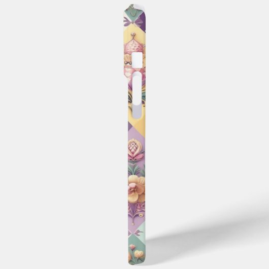 Raute pastellfarben Osterfeier/Frühling Case-Mate iPhone Hülle (Rückseite / Links)