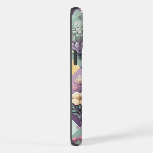 Raute pastellfarben Osterfeier/Frühling iPhone Hülle (Rechte Seite)