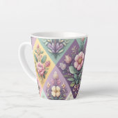 Raute pastellfarben Osterfeier/Frühling Milchtasse (Linke Ecke)