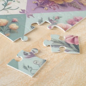 Raute pastellfarben Osterfeier/Frühling Puzzle (Seite)