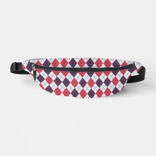 Raute Pattern Fanny Pack Bauchtasche (Vorderseite)