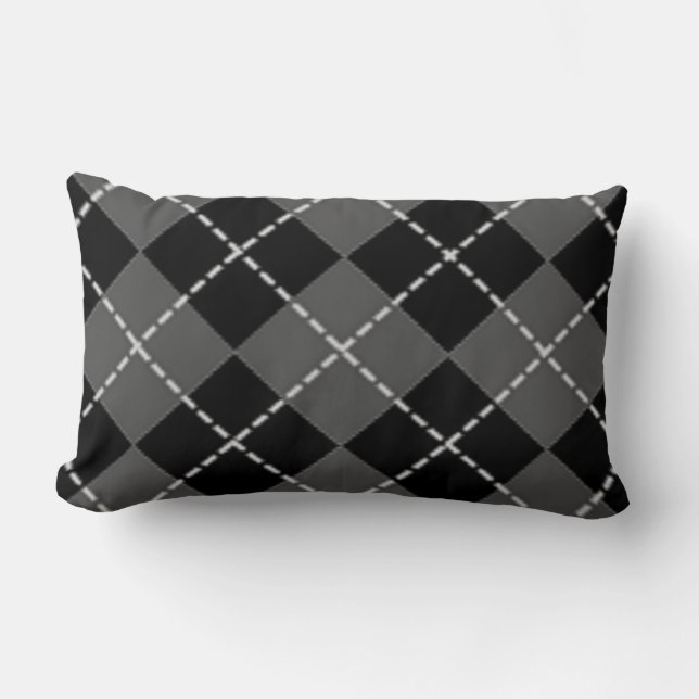 RAUTE PATTERN LENDENKISSEN (Vorderseite)