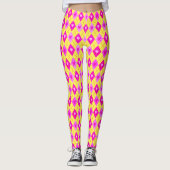 Raute Pink Diamonds Herz Leggings (Vorderseite)