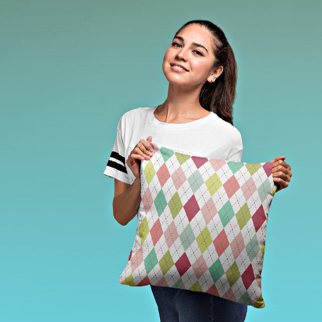 Raute/Polka Dots dekoratives Kissen (Von Creator hochgeladen)