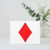 Raute Postkarte (Stehend Vorderseite)