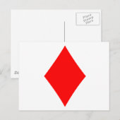 Raute Postkarte (Vorne/Hinten)