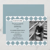 Raute Preppy Foto Abschluss Ankündigung (Vorne/Hinten)