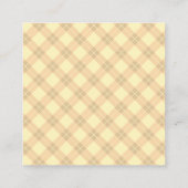 Raute Quadratische Visitenkarte (Rückseite)