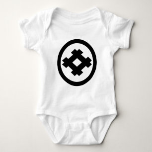 Raute-Rahmen in Kreis Baby Strampler