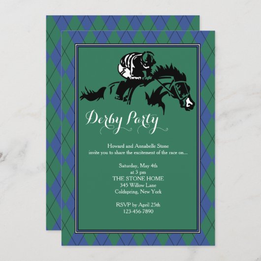 Raute Rennen Einladung (Vorne/Hinten)