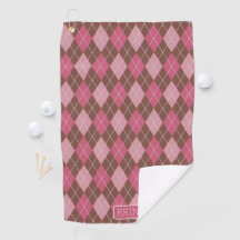 Raute Rosa und Braun mit Ihrem Namen oder Ihren In