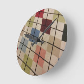 Raute Runde Wanduhr (Winkel)