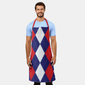 Raute Schürze (Getragen)