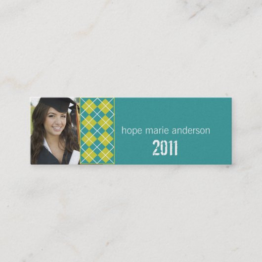 Raute Senior Pictures Senior Visitenkarte (Vorderseite)