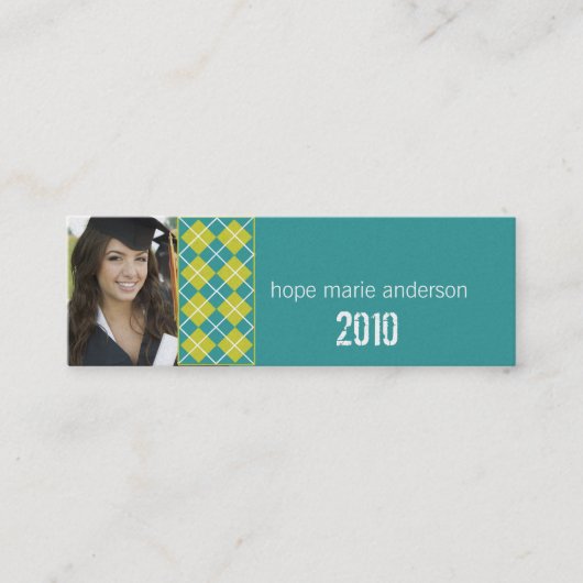 Raute Senior Pictures Senior Visitenkarte (Vorderseite)