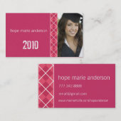 Raute Senior Pictures Senior Visitenkarte (Vorne/Hinten)