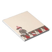 Raute Sock Monkey Notepad Notizblock (angewinkelt)