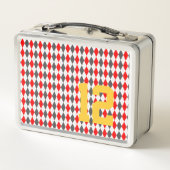 Raute Sportnummer Teamgeist Spaß Metall Brotdose (Rückseite)