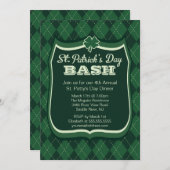 Raute St. Patrick's Day Party Einladung (Vorne/Hinten)