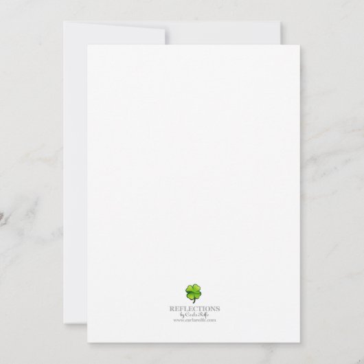 Raute St. Patricks Day Party Einladungen (Rückseite)