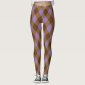 Raute Stil Karierte Leggings (Vorderseite)