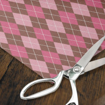 Raute Stilrosa auf braunem Vintagen Strick Entpack