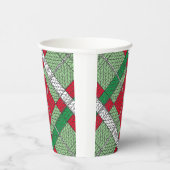 RAUTE STRICK Papier-Cups Pappbecher (Rechts)