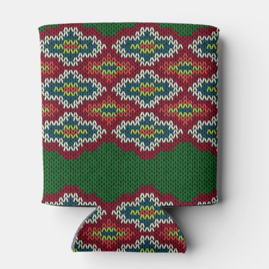 Raute Sweater Textur Dosenkühler (Rückseite)