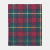 Raute Tartan rot und grün Fleecedecke (Vorderseite)
