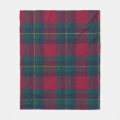 Raute Tartan rot und grün Fleecedecke (Vorderseite)