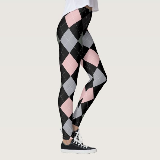 Raute Textile Muster Leggings 01 Kleine (Rechts)