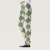 Raute Textile Muster Leggings 03 Kleine (Links)