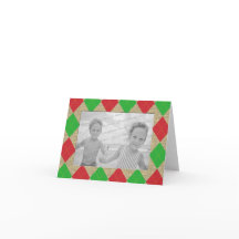 Raute und Burlap Holiday Foto Vielen Dank