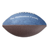 Raute und Denim Personalisiert Football (Gedreht 90)