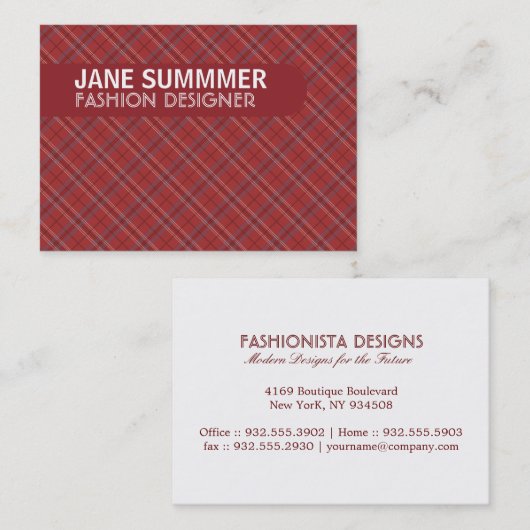 Raute Visitenkarte (Vorne/Hinten)