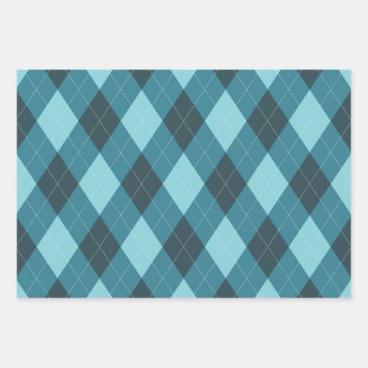 Raute-Wrapping-Papierblätter Geschenkpapier Set (Vorderseite 3)