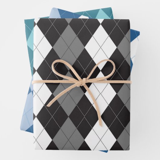 Raute-Wrapping-Papierblätter Geschenkpapier Set (Beispiel)