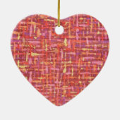 Rauten-Blau-Vogel Keramikornament (Hinten)