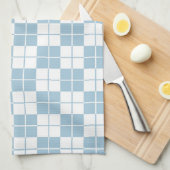 Rauten-Checkboard Kariert Light Blue Geschirrtuch (Viertel Falte)