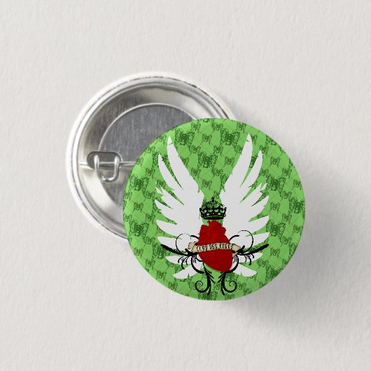 Rauten-DES anges Button (Vorne & Hinten)