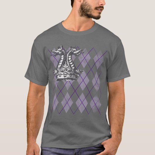 Rauten-Drache-Krone T-Shirt (Vorderseite)
