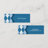 Rauten-dünne Geschäfts-Karte Mini Visitenkarte (Vorne/Hinten)