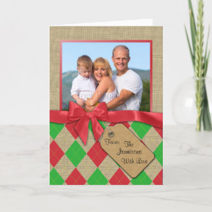 Rauten-Feiertags-Foto Feiertagskarte